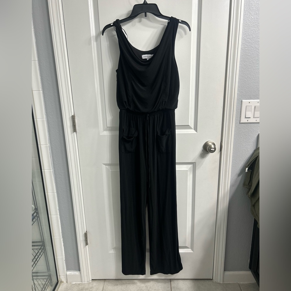 Emma & Michele Sleek Black Jumpsuit